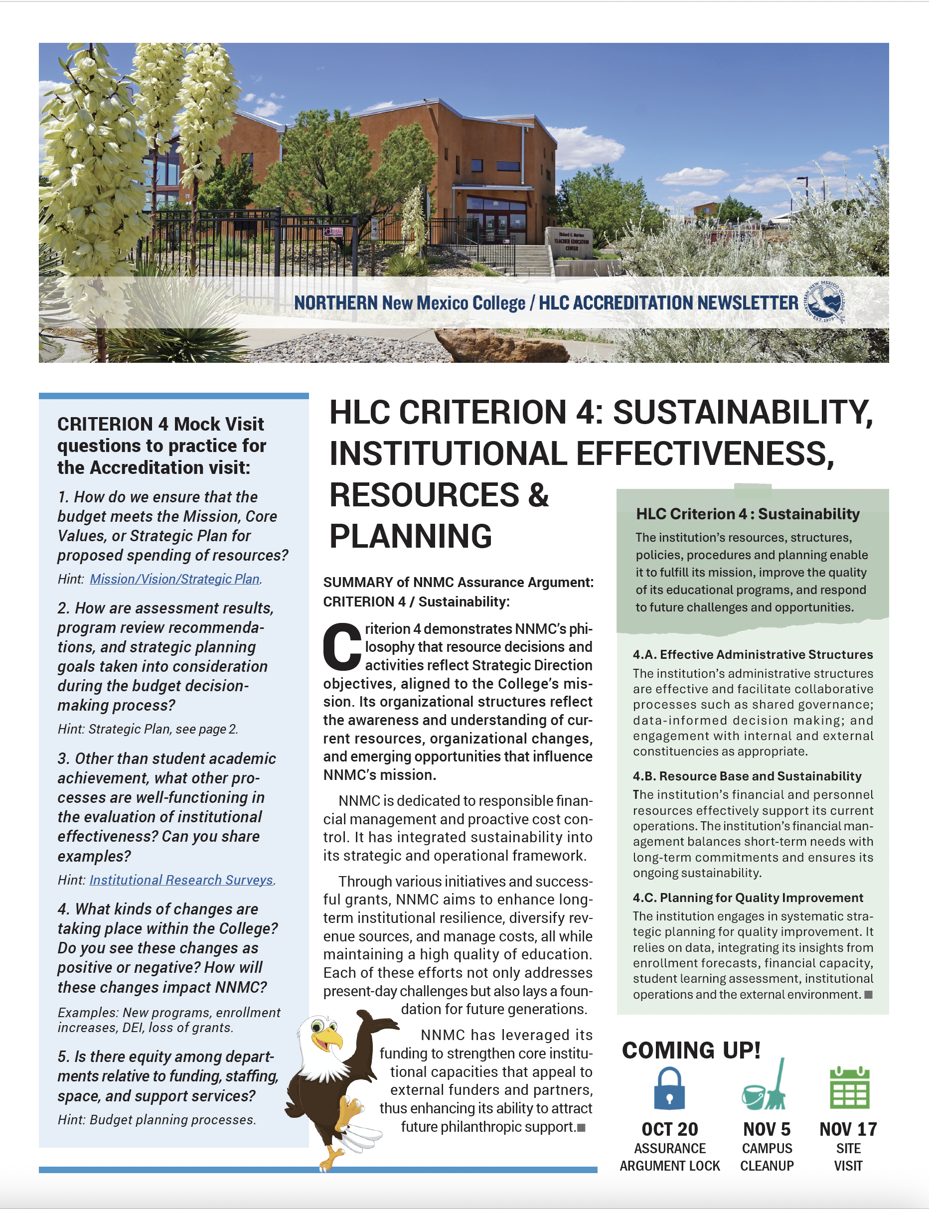 Criterion 4 Newsletter